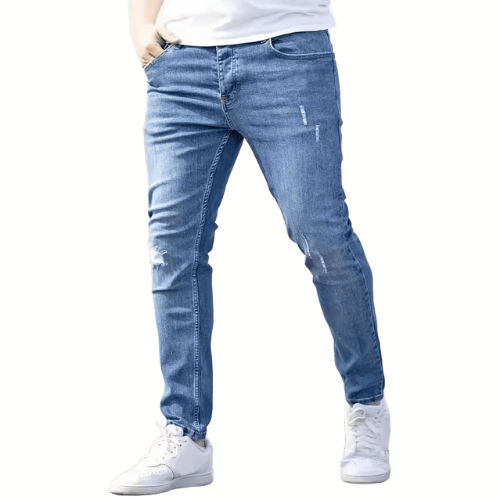 Calça Jeans Skinny Destroyed