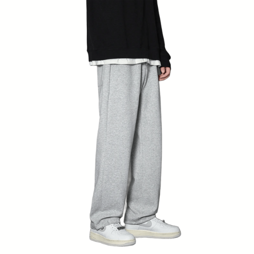 Calça de algodão com poliéster