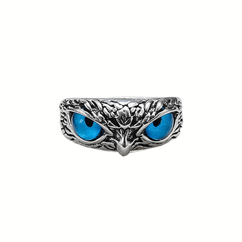 Anel Owl Blue Eyes