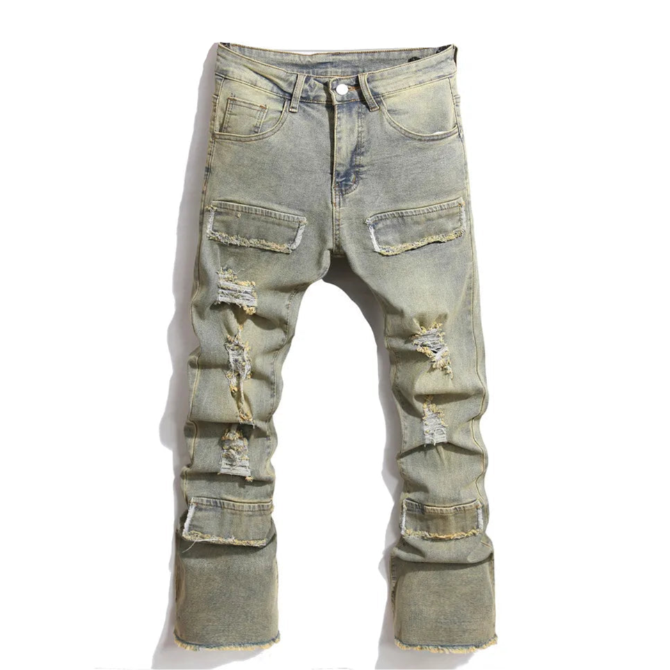 Calça Jeans Streetwear Destroyed