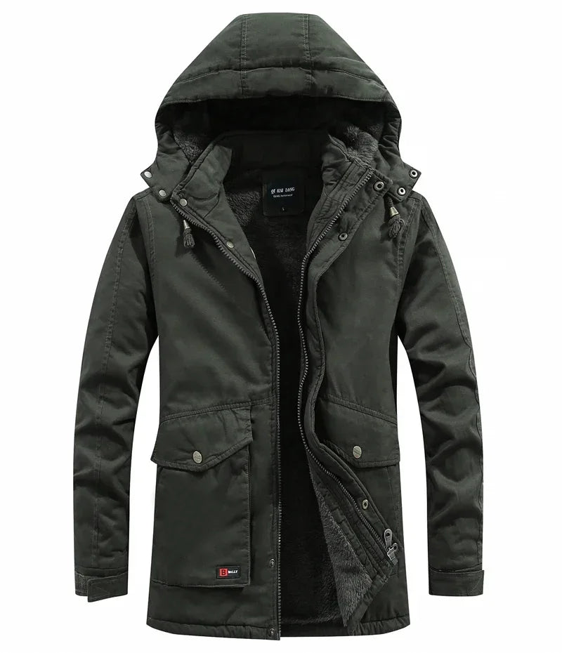 Jaqueta parka militar