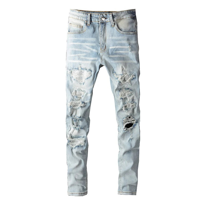 Calça Destroyed Skinny