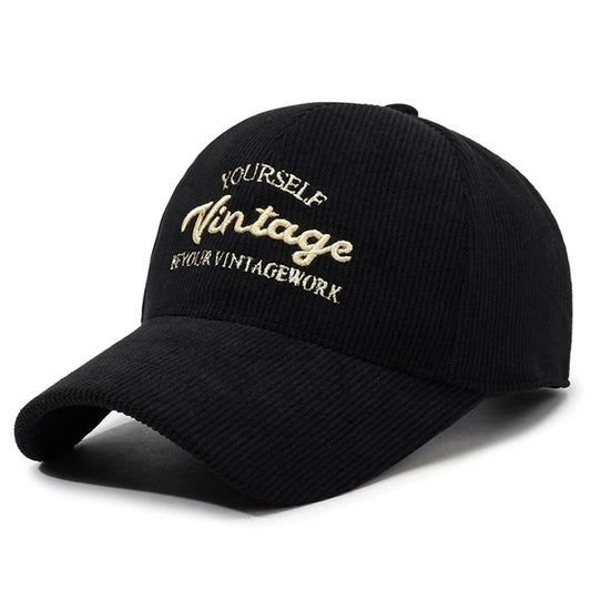 Boné vintage de veludo