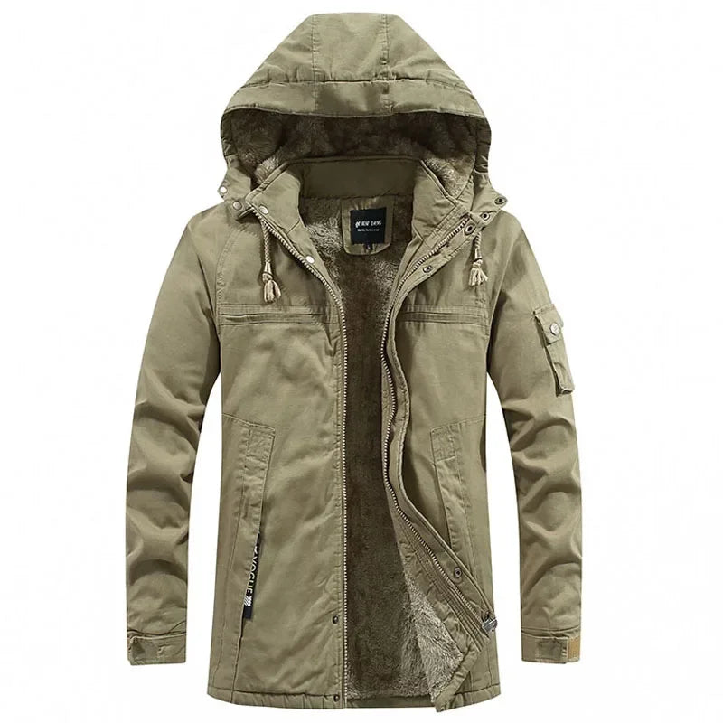 Jaqueta parka militar