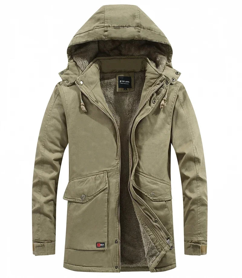Jaqueta parka militar