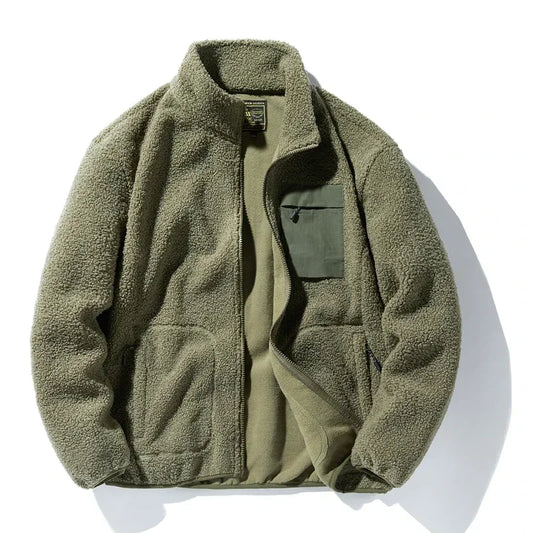 Jaqueta vintage com forro de lã