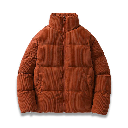 Jaqueta parka de veludo